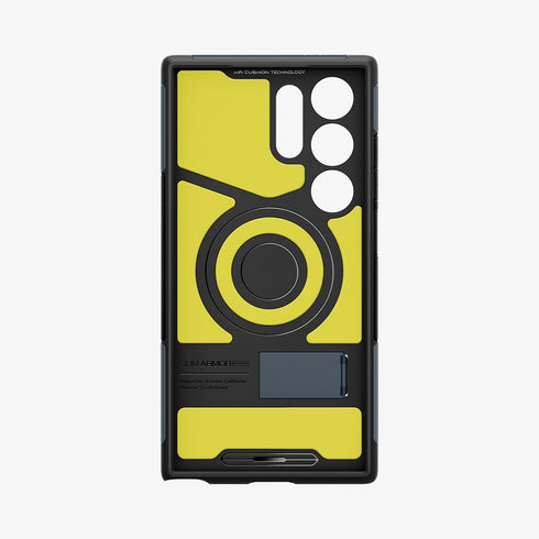 ACS07188 - Galaxy S24 Ultra Case Slim Armor (MagFit) in Metal Slate showing the back